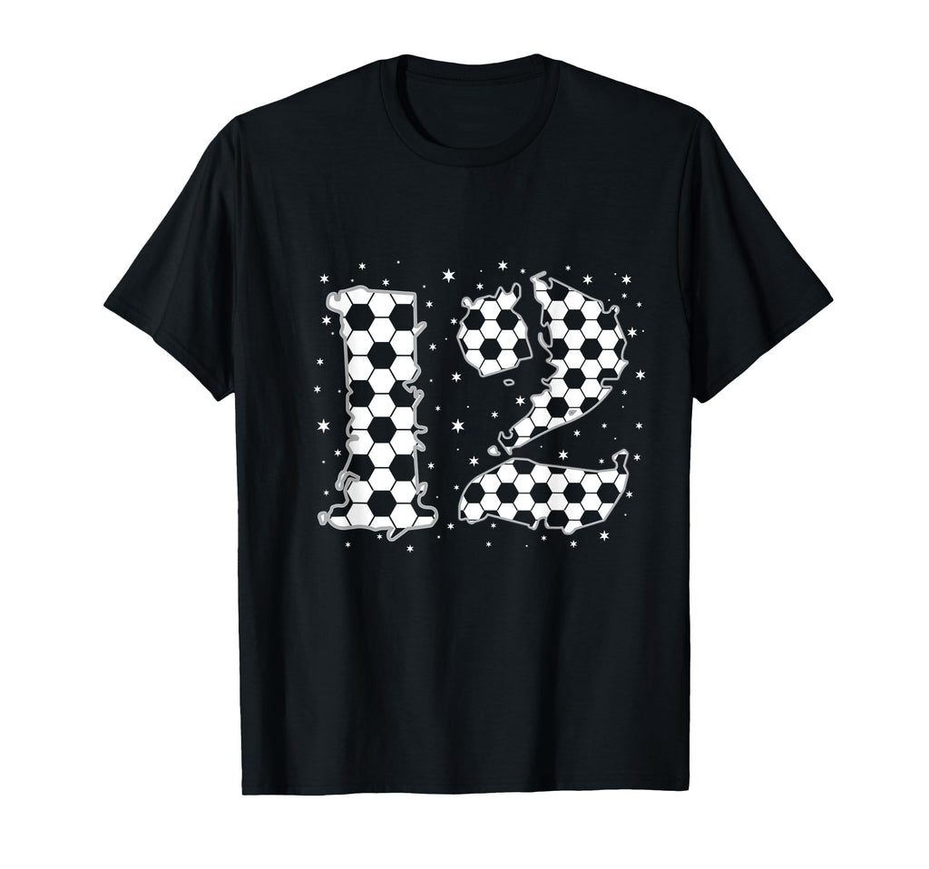 12 Year Old Soccer Birthday Twelfth T-Shirt - Aesthetic Graphic Men Women - T-Shirt, Sweatshirt, Hoodie