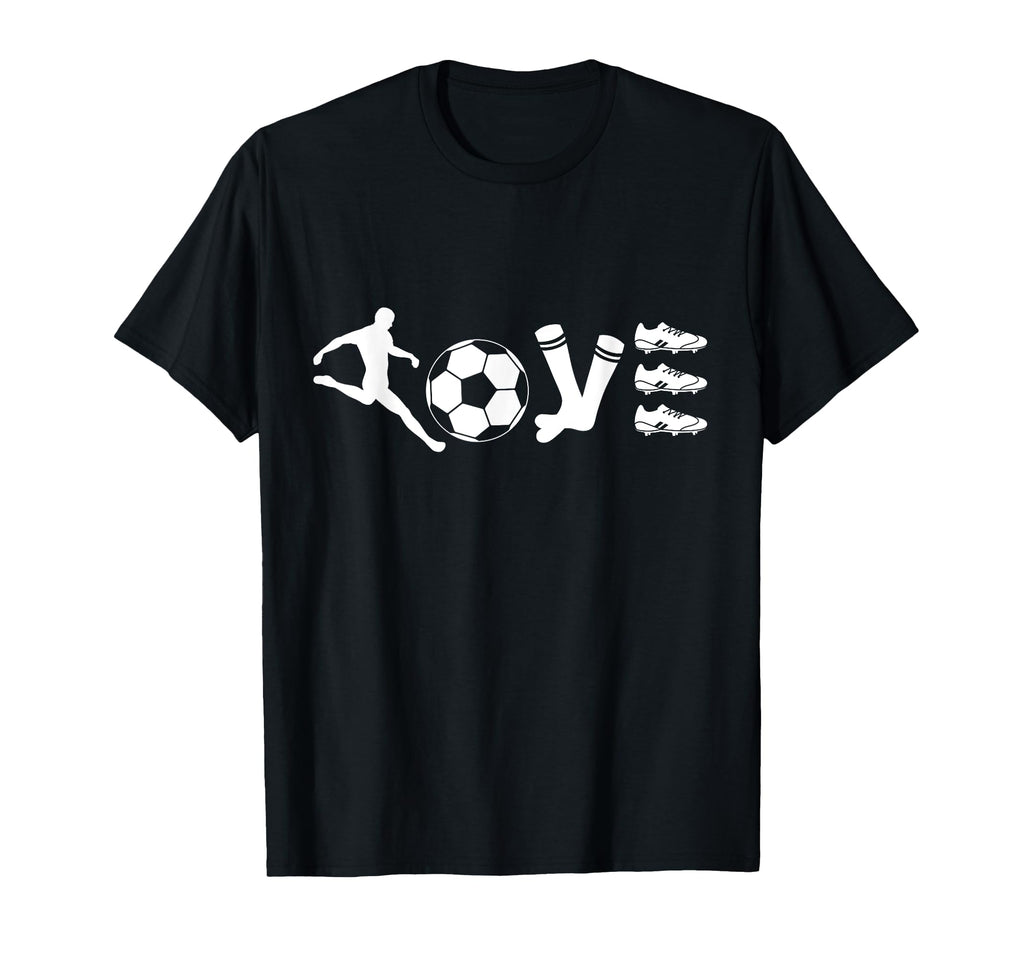 Love Soccer Soccer Player Ball Socks T-Shirt - Novelty Apparel Men Women - T-Shirt, Sweatshirt, Hoodie