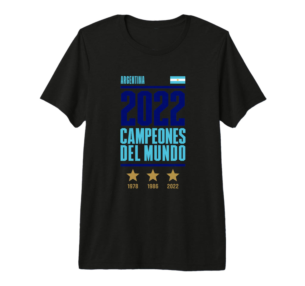 Argentina World Champion 2022 Soccer T-Shirt - Graphic Print for Adults - T-Shirt, Sweatshirt, Hoodie