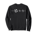 Heartbeat Soccer Ball Soccer Lover Sweatshirt - Fun Novelty Design Unisex - T-Shirt, Sweatshirt, Hoodie