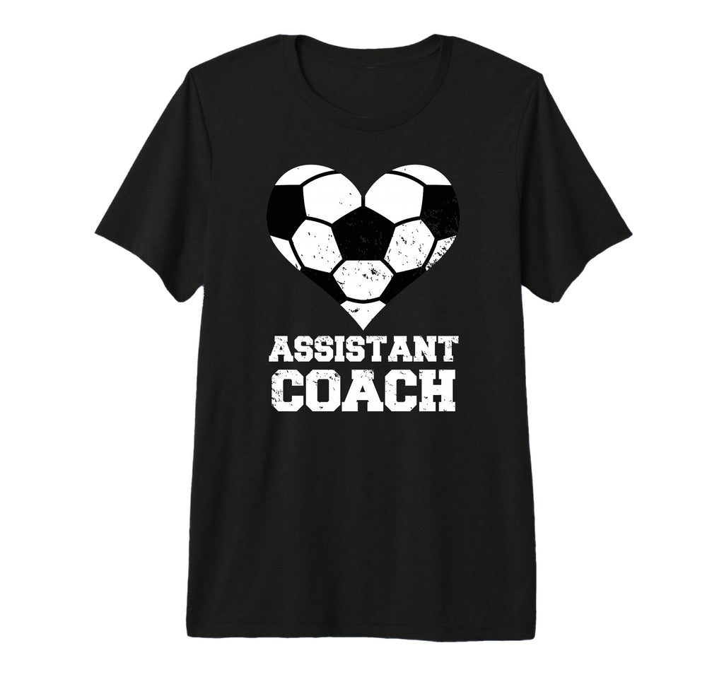 Assistant Soccer Coach Heart T-Shirt - Casual Everyday Wear Men Women - T-Shirt, Sweatshirt, Hoodie