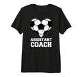 Assistant Soccer Coach Heart T-Shirt - Casual Everyday Wear Men Women - T-Shirt, Sweatshirt, Hoodie