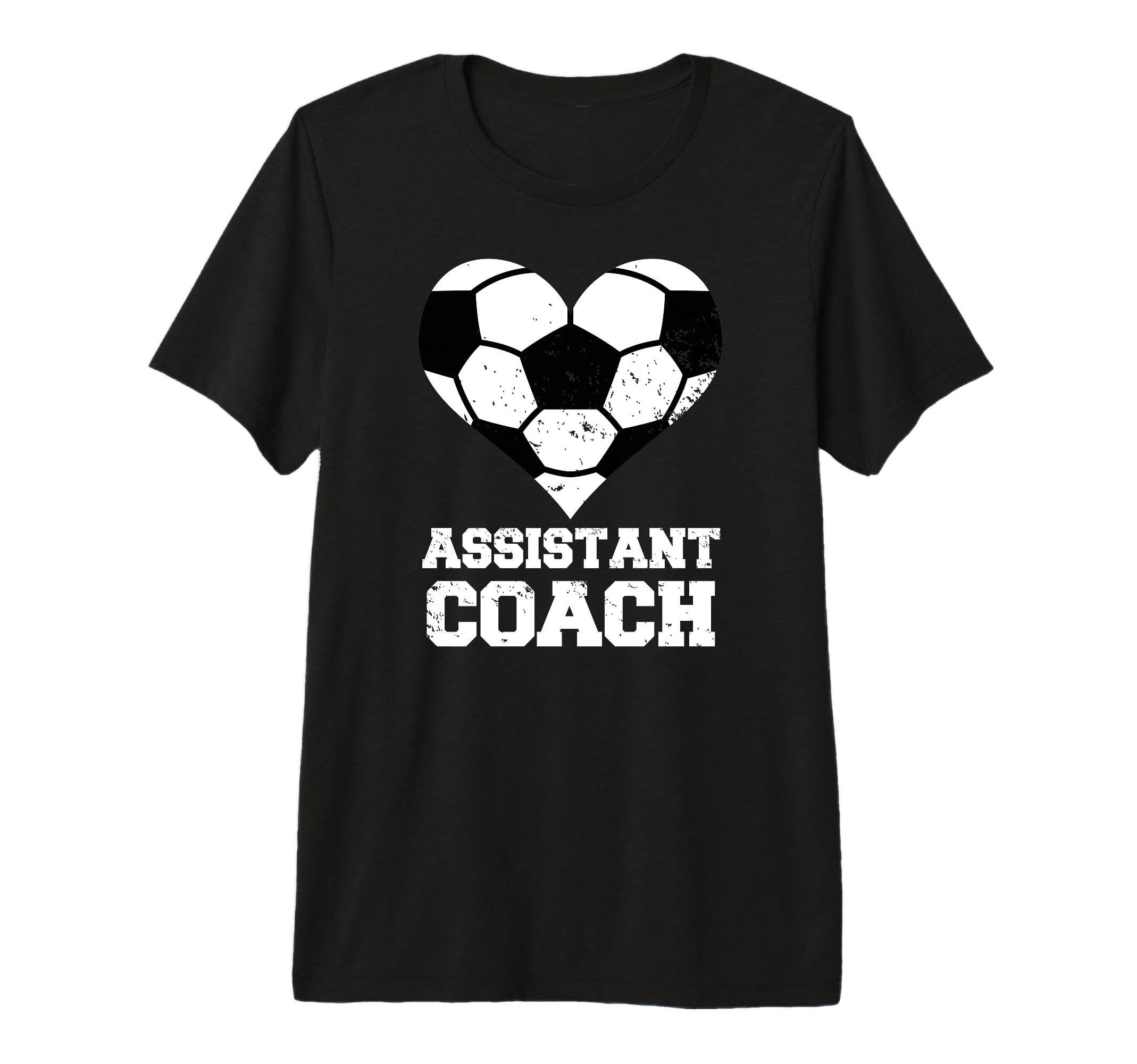 Assistant Soccer Coach Heart T-Shirt - Casual Everyday Wear Men Women - T-Shirt, Sweatshirt, Hoodie