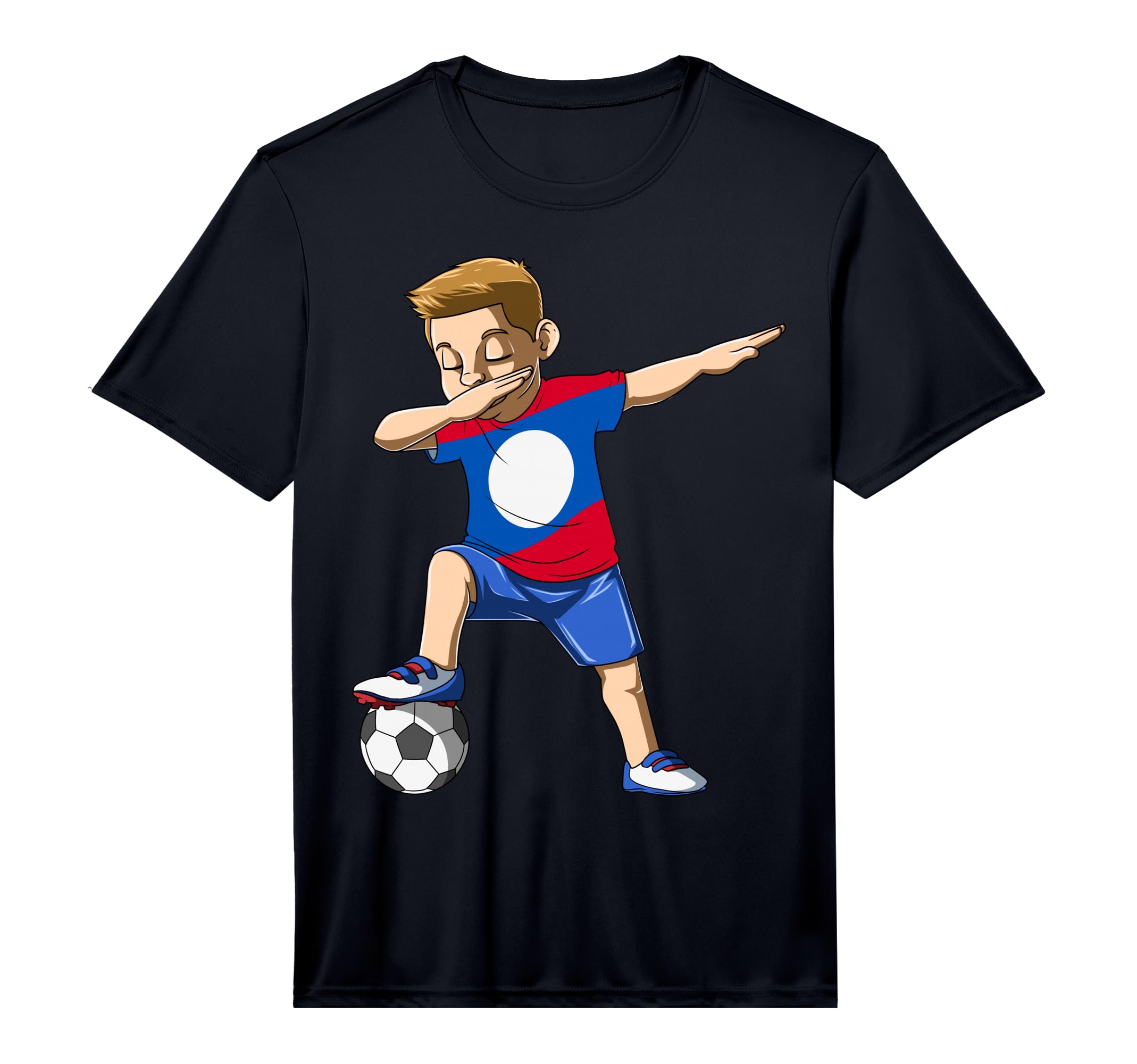 Dabbing Soccer Laos Jersey Lao T-Shirt - Custom Art Print Unisex - T-Shirt, Sweatshirt, Hoodie