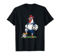 Funny Soccer Chicken Cartoon Sports Fan T-Shirt - Aesthetic Graphic Unisex - T-Shirt, Sweatshirt, Hoodie