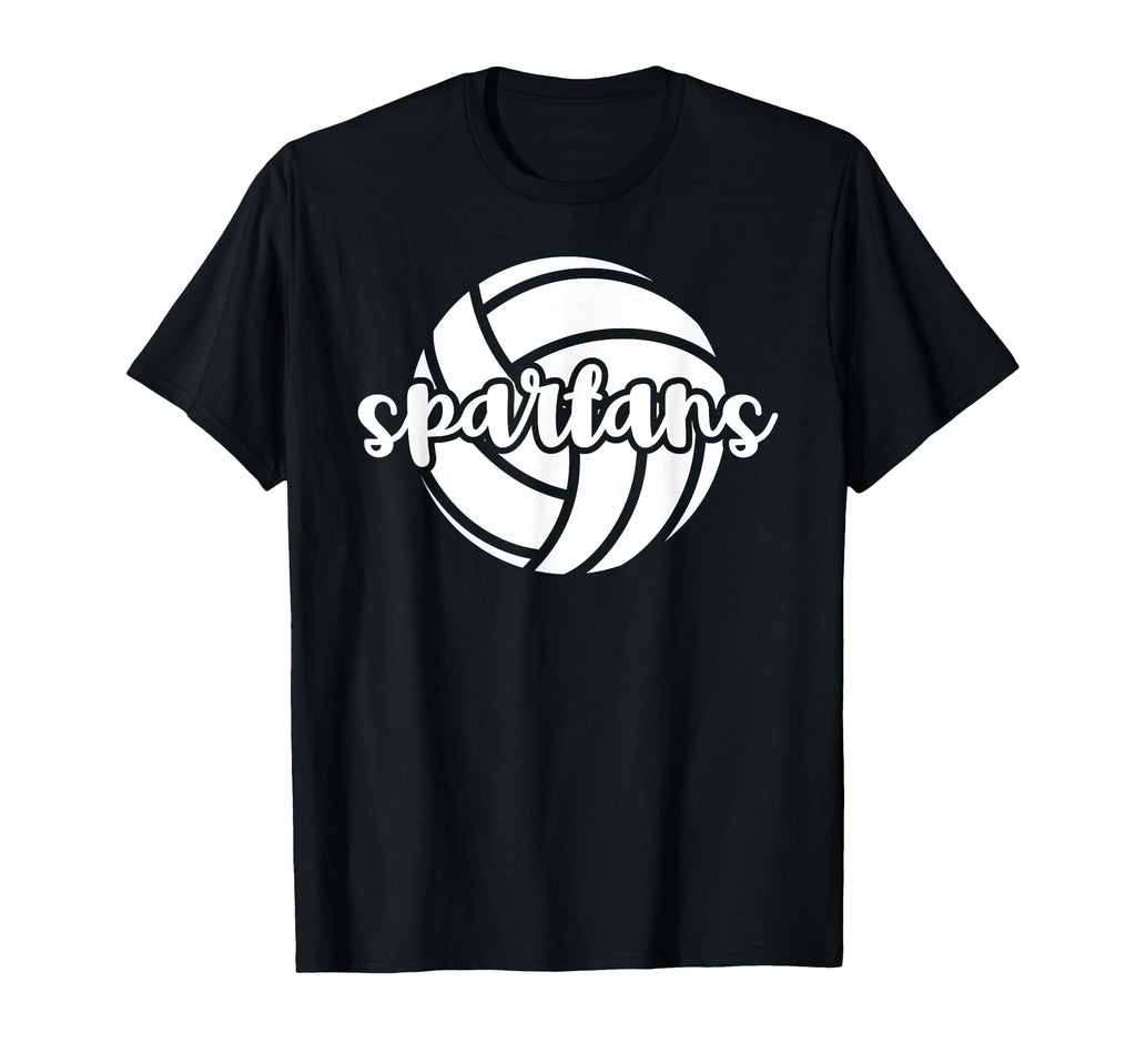 Spartans Volleyball Team Mascot T-Shirt - Aesthetic Graphic Men Women - T-Shirt, Sweatshirt, Hoodie