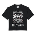 Just Who Loves Soccer And Elephants Sweatshirt - Graphic Print Men Women - T-Shirt, Sweatshirt, Hoodie