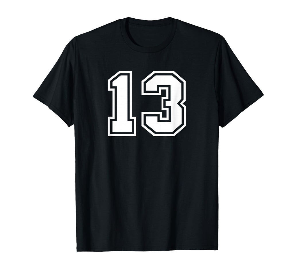 Number 13 White Sports Team Varsity T-Shirt - Streetwear Style Men Women - T-Shirt, Sweatshirt, Hoodie
