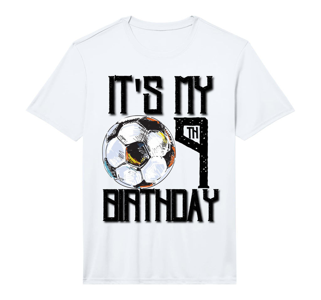Its My 9Th Birthday Soccer Player 9Th T-Shirt - Unique Graphic Unisex - T-Shirt, Sweatshirt, Hoodie