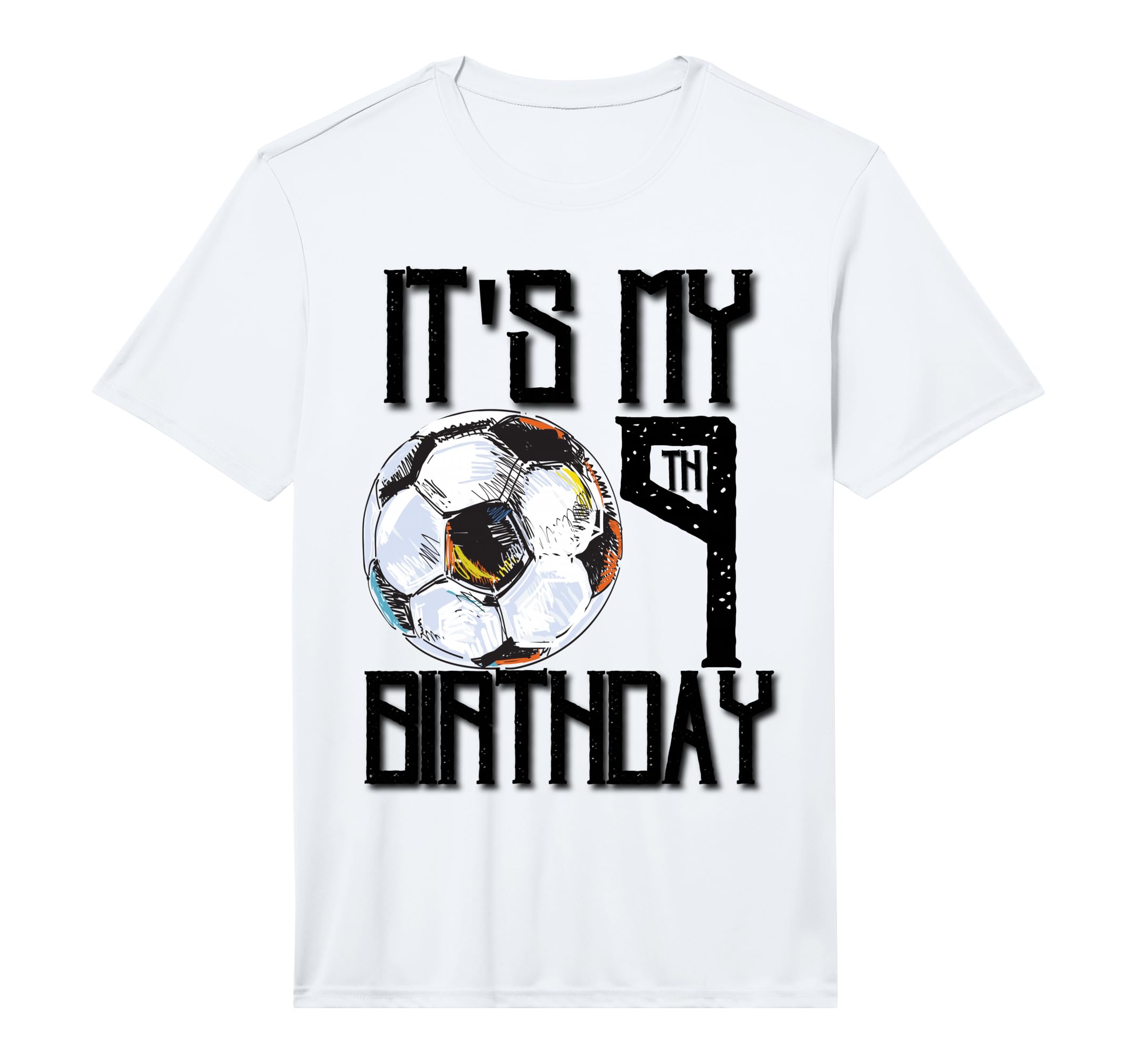 Its My 9Th Birthday Soccer Player 9Th T-Shirt - Unique Graphic Unisex - T-Shirt, Sweatshirt, Hoodie
