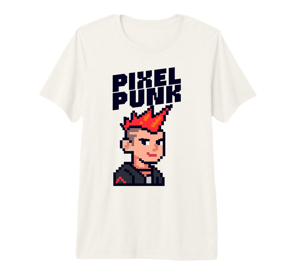 Pixel Punk Character 8 Bit Gaming T-Shirt - Streetwear Style for Adults - T-Shirt, Sweatshirt, Hoodie