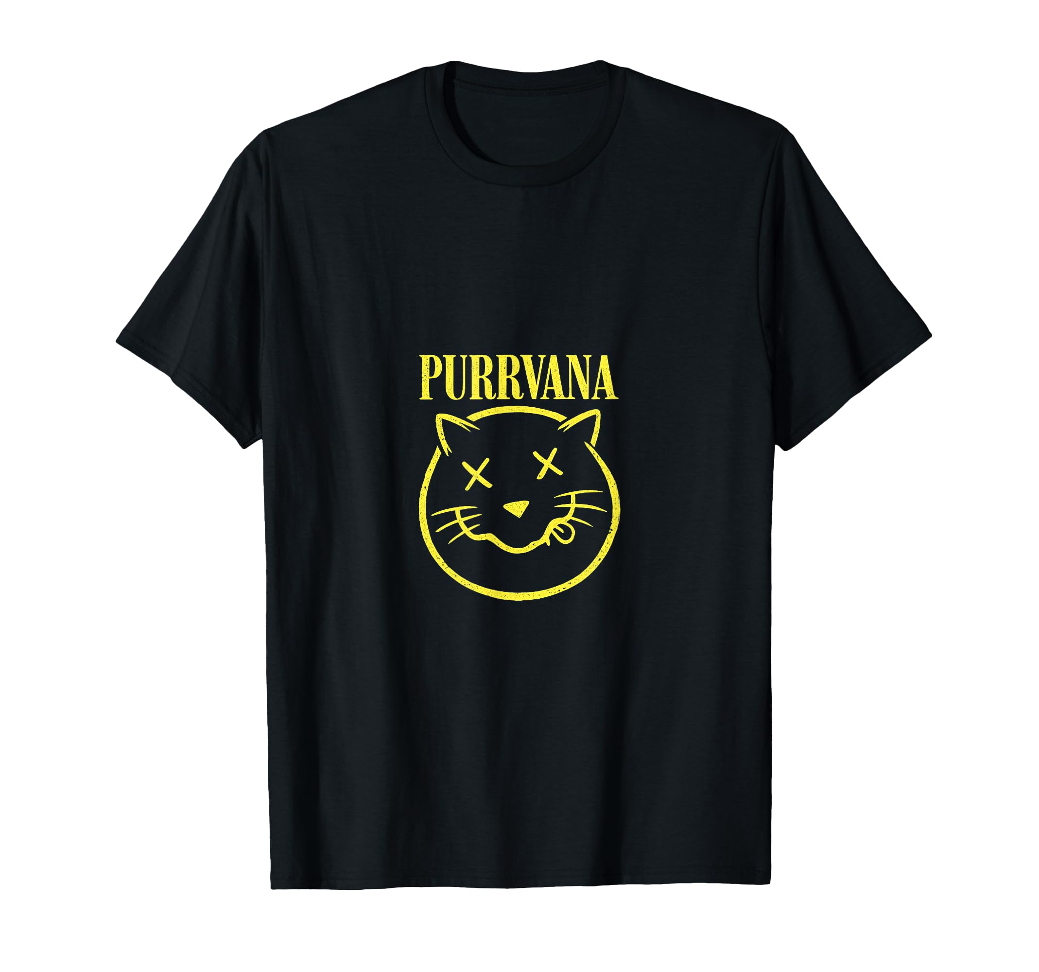 Purrvana Cat Band Grunge 90S Cat T-Shirt - Streetwear Style Men Women - T-Shirt, Sweatshirt, Hoodie