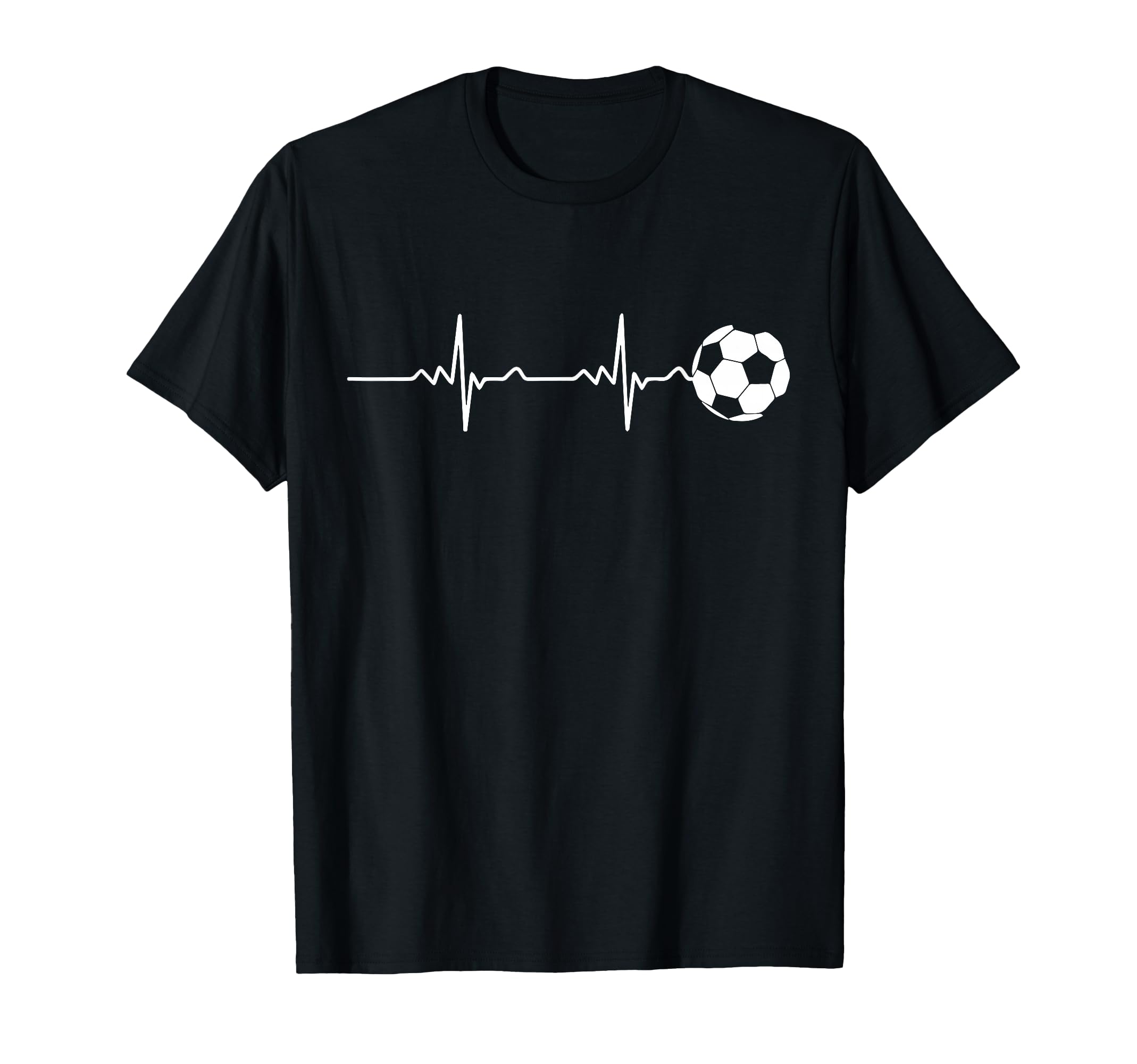 Soccer Ball Heartbeat Football Players T-Shirt - Trendy Graphic for Adults - T-Shirt, Sweatshirt, Hoodie