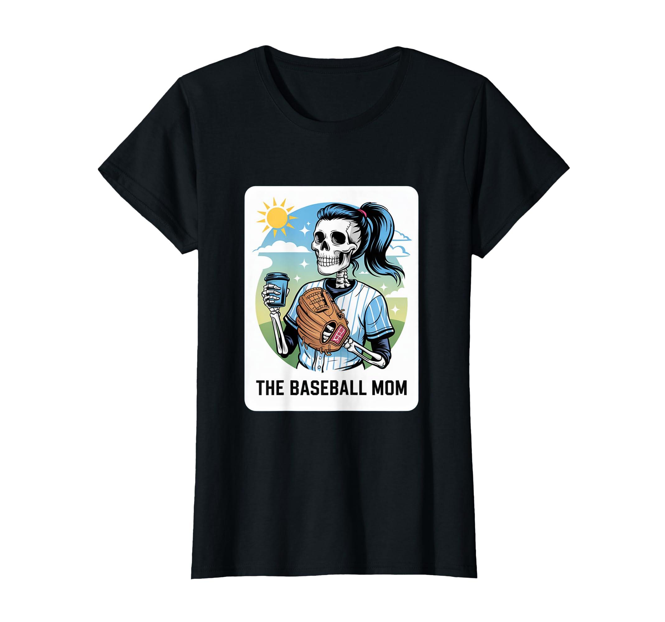 Baseball Mom Tarot Card Funny Mothers T-Shirt - Graphic Print Men Women - T-Shirt, Sweatshirt, Hoodie