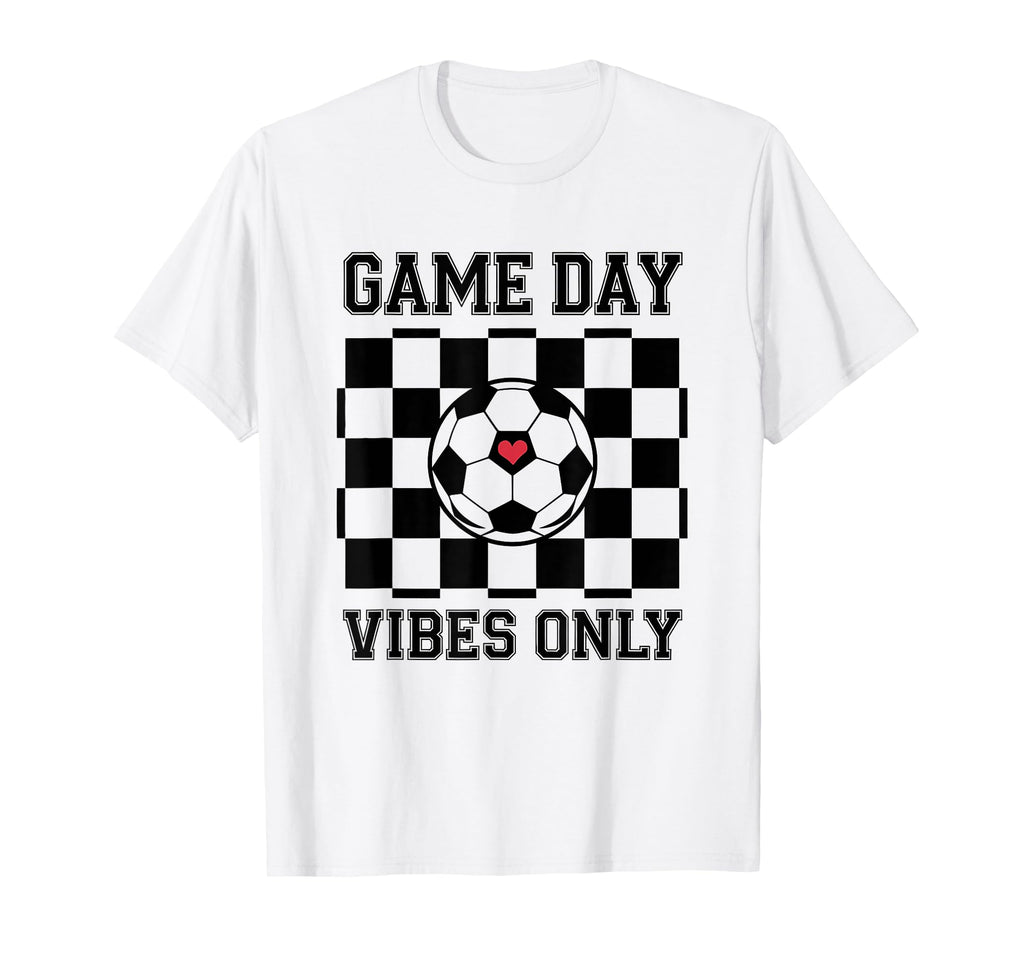 Groovy Soccer Soccer Game Day Vibes T-Shirt - Minimalist Print Men Women - T-Shirt, Sweatshirt, Hoodie