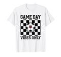Groovy Soccer Soccer Game Day Vibes T-Shirt - Minimalist Print Men Women - T-Shirt, Sweatshirt, Hoodie