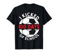 I Kicked 100 Days School Soccer Students T-Shirt - Graphic Print Men Women - T-Shirt, Sweatshirt, Hoodie