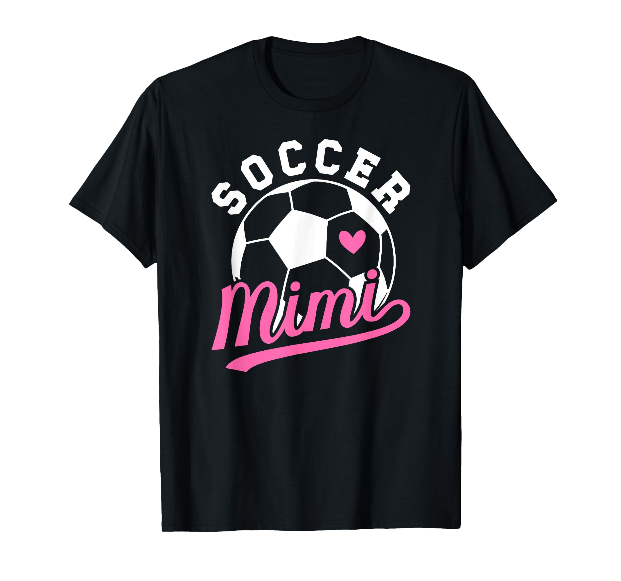 Soccer Mimi Heart Grandma Mimi Soccer T-Shirt - Novelty Apparel for Adults - T-Shirt, Sweatshirt, Hoodie