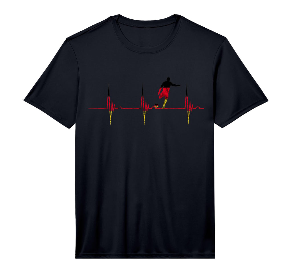 German Soccer Team Germany Heartbeat T-Shirt - Graphic Print for Adults - T-Shirt, Sweatshirt, Hoodie