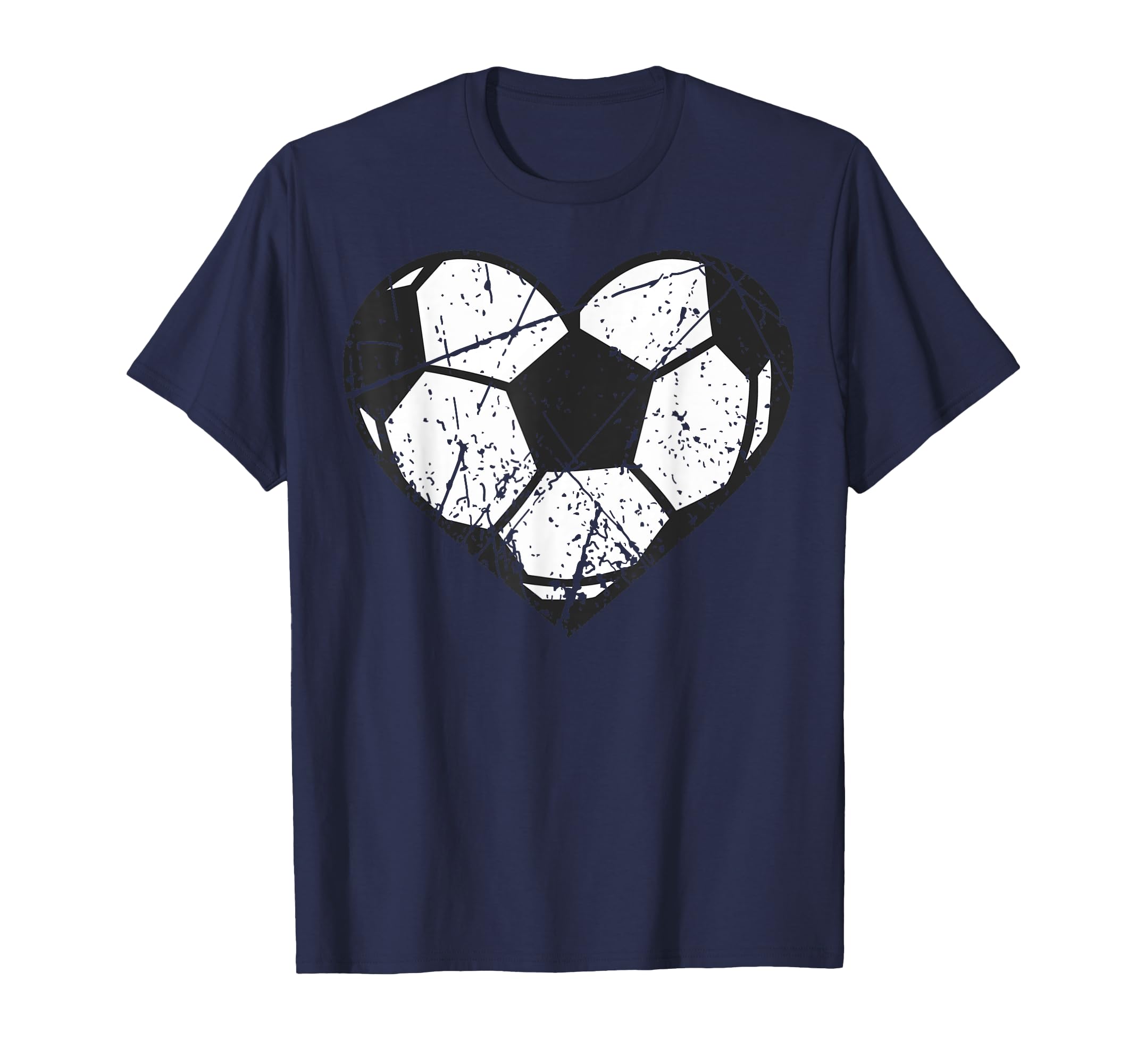 Soccer Ball Heart Valentines Day T-Shirt - Graphic Print for Adults - T-Shirt, Sweatshirt, Hoodie
