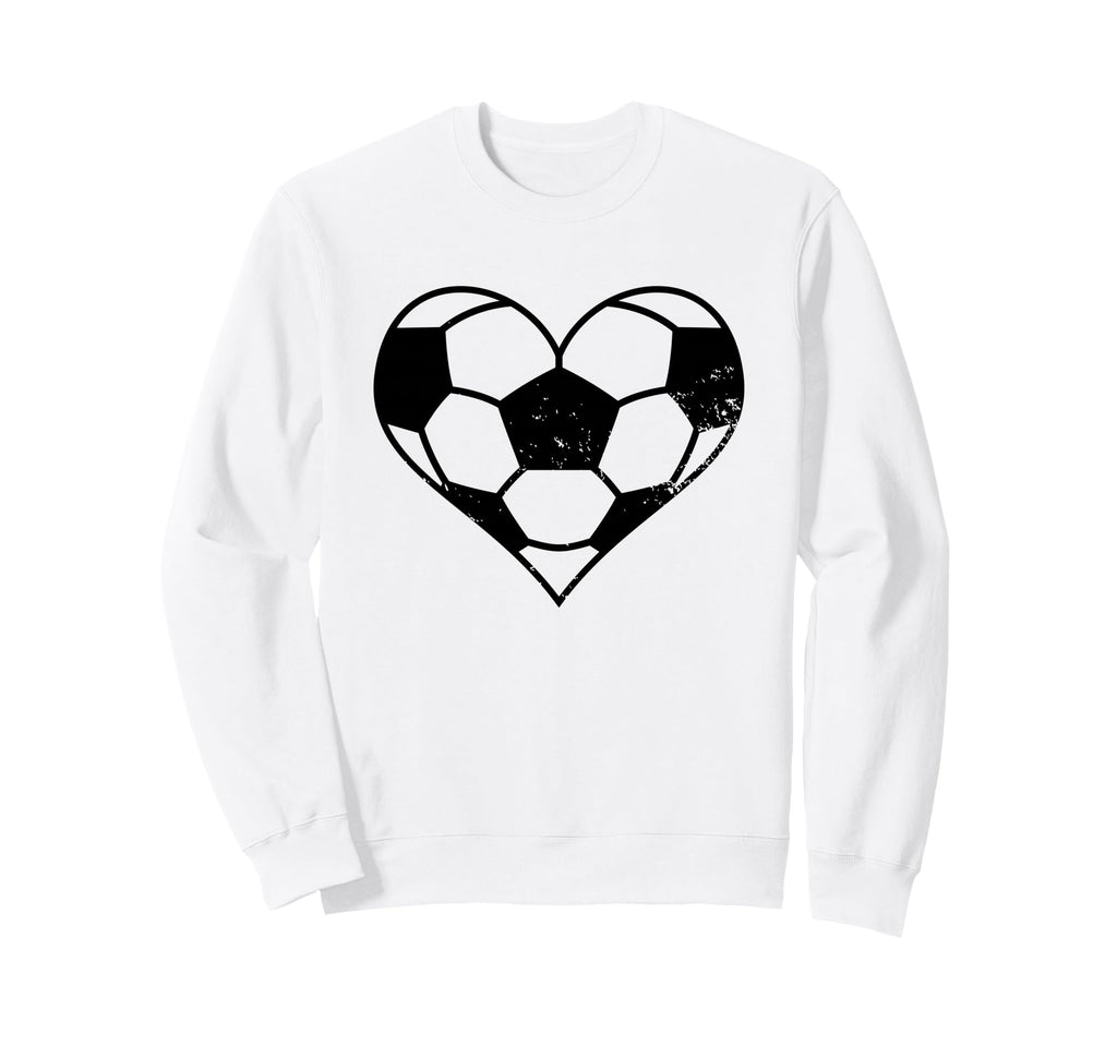 Soccer Heart Funny Soccer Player Mom Sweatshirt - Unique Graphic Men Women - T-Shirt, Sweatshirt, Hoodie