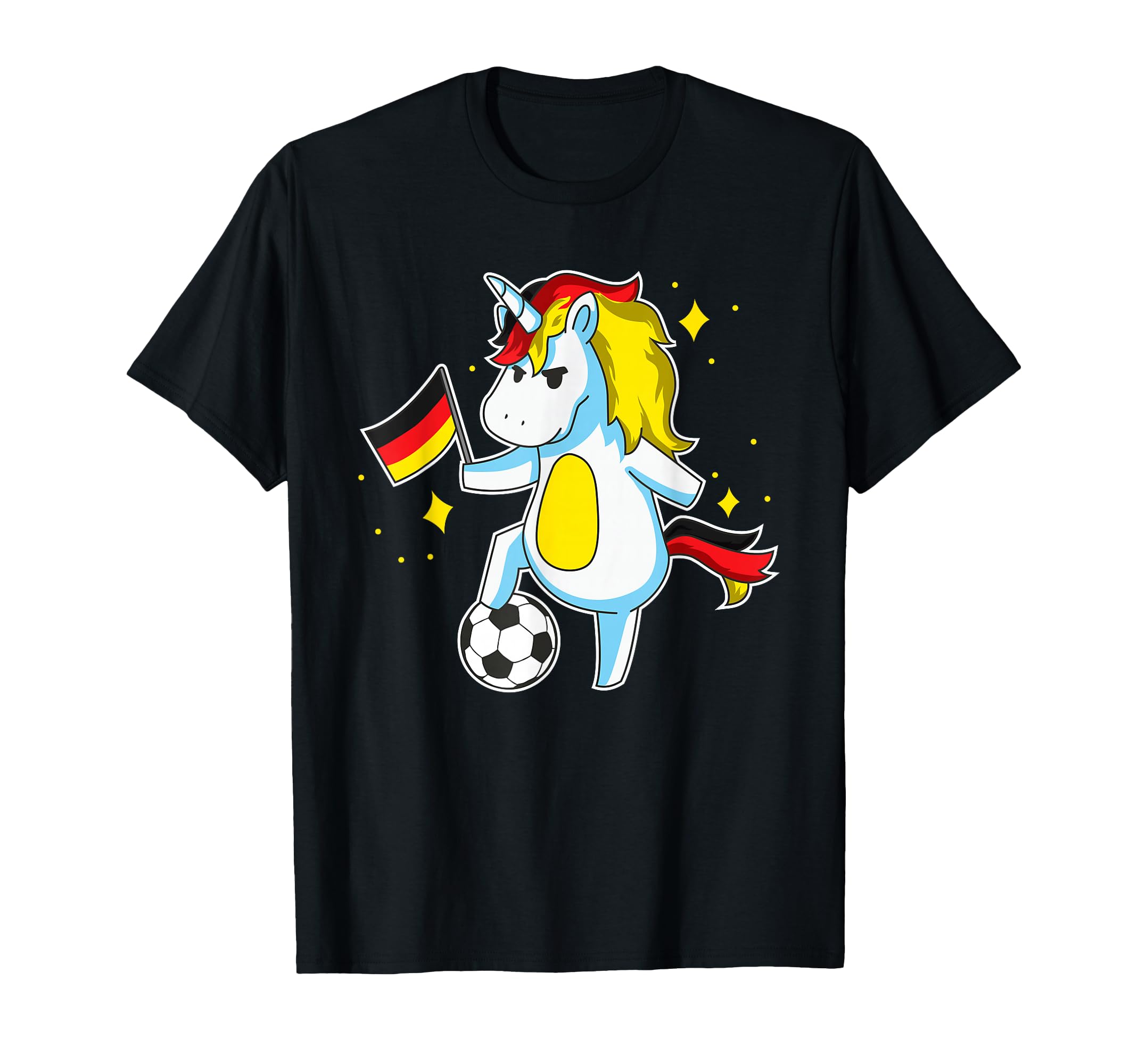 Soccer Unicorn German Jersey Germany T-Shirt - Unique Graphic Unisex - T-Shirt, Sweatshirt, Hoodie