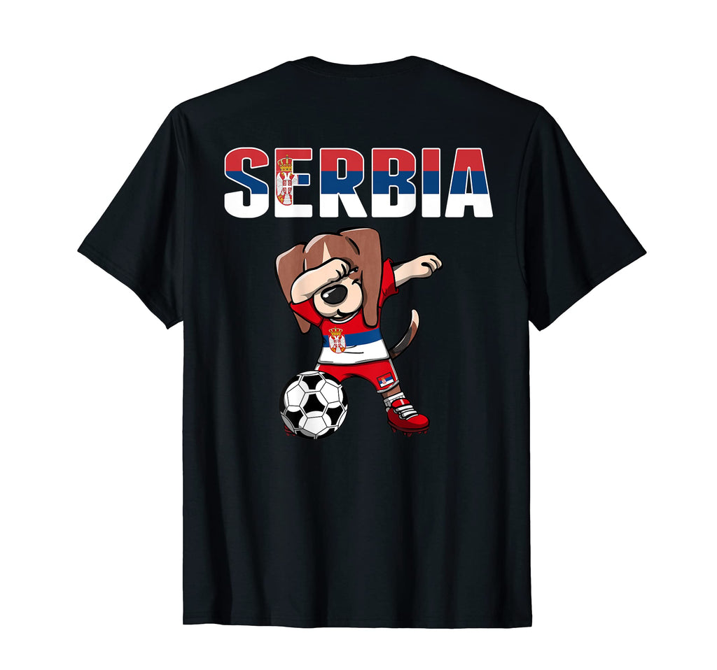 Dabbing Beagle Serbia Soccer T-Shirt - Casual Everyday Wear for Adults - T-Shirt, Sweatshirt, Hoodie