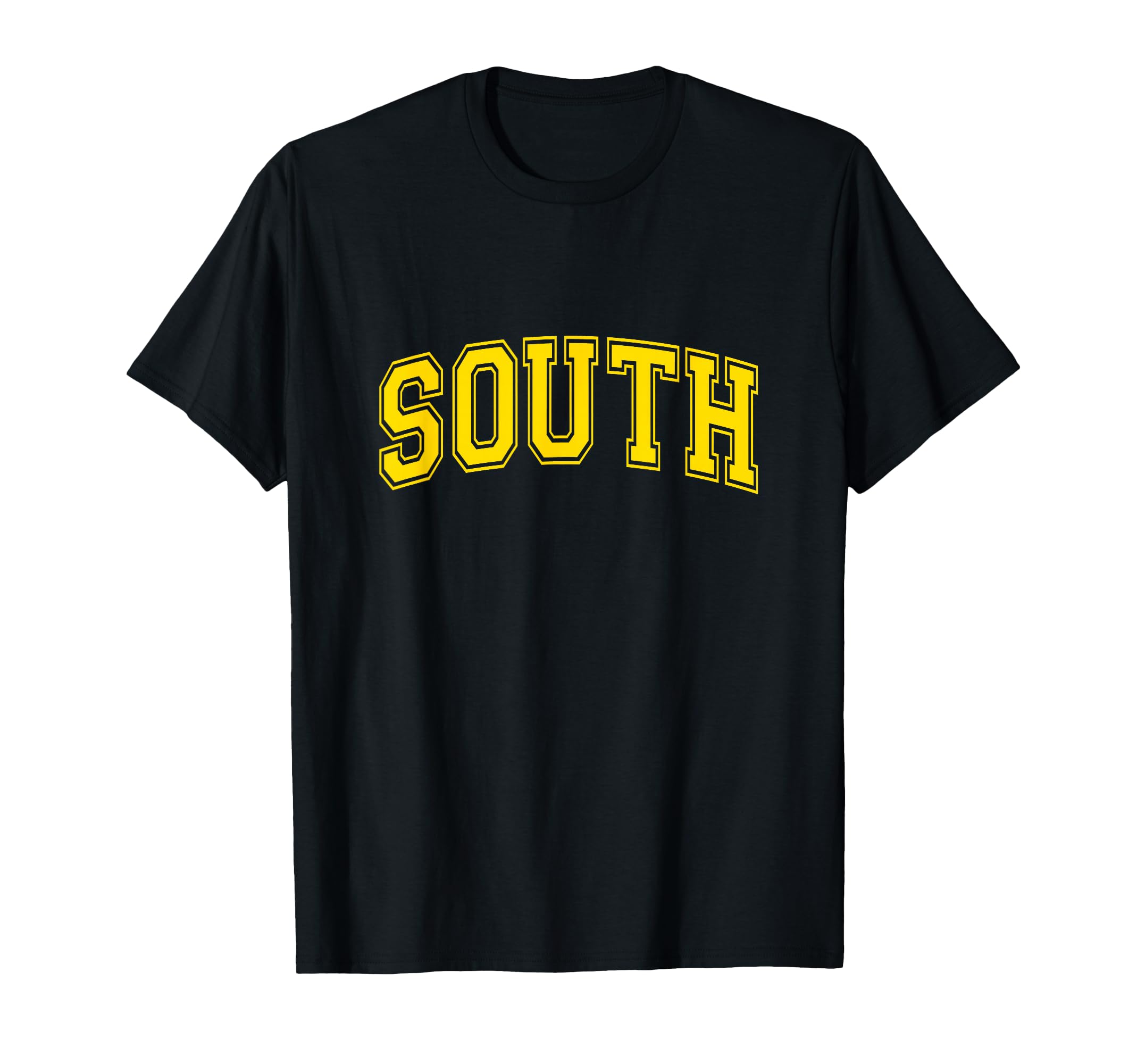 Yellow South Team Colors Spirit Sports T-Shirt - Trendy Graphic Men Women - T-Shirt, Sweatshirt, Hoodie