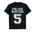Custom Proud Football Sister Number T-Shirt - Fun Novelty Design Men Women - T-Shirt, Sweatshirt, Hoodie
