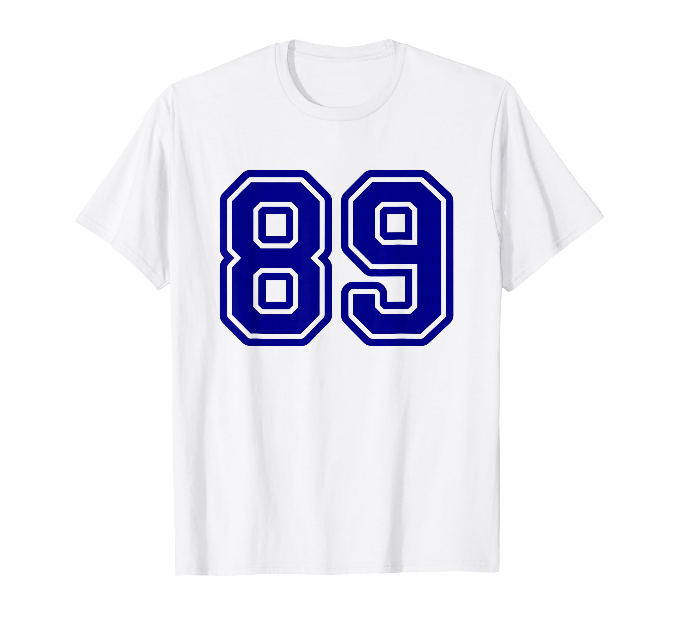 Blue Sports Team Number 89 T-Shirt - Aesthetic Graphic for Adults - T-Shirt, Sweatshirt, Hoodie