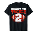 Football 2Nd Birthday Player Tackle T-Shirt - Fun Novelty Design Men Women - T-Shirt, Sweatshirt, Hoodie