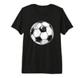 Soccer Ball Tri Blend T-Shirt - Trendy Graphic Unisex - T-Shirt, Sweatshirt, Hoodie