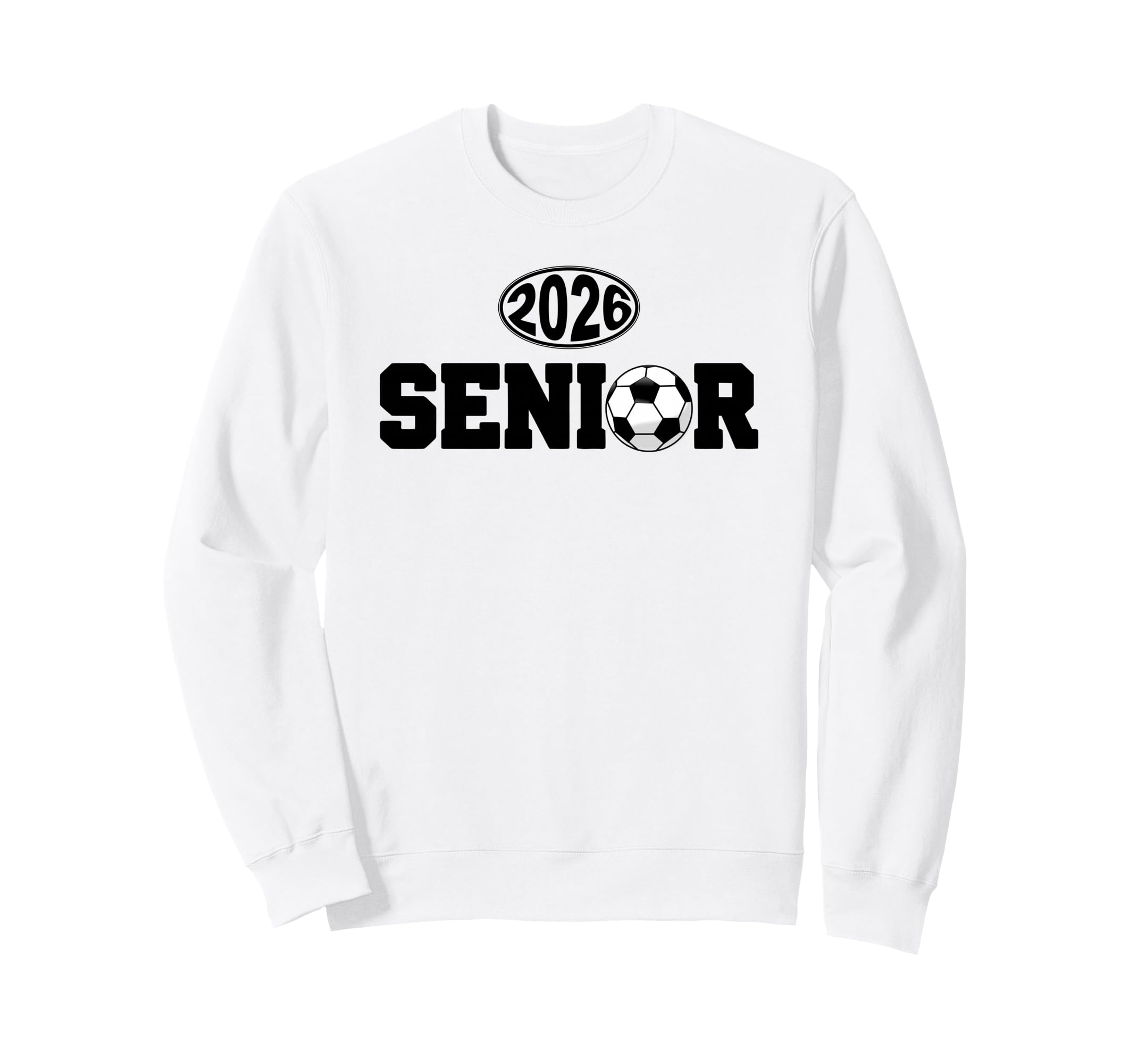 Senior 2026 Soccer Athlete Graduate Sweatshirt - Minimalist Print Unisex - T-Shirt, Sweatshirt, Hoodie