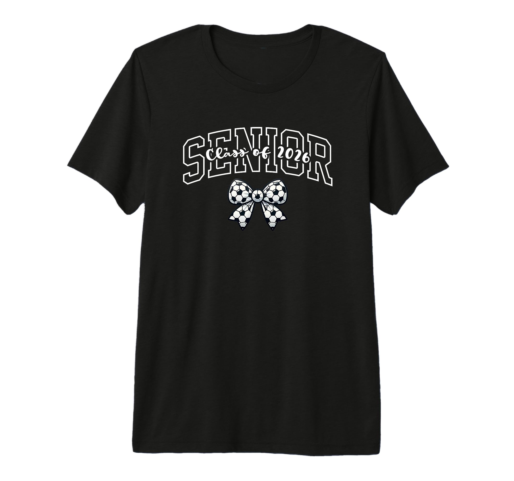 Senior Class 2026 Soccer Coquette T-Shirt - Fun Novelty Design Men Women - T-Shirt, Sweatshirt, Hoodie