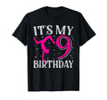 Its My Nine 9Th Birthday Gymnastic T-Shirt - Minimalist Print Men Women - T-Shirt, Sweatshirt, Hoodie