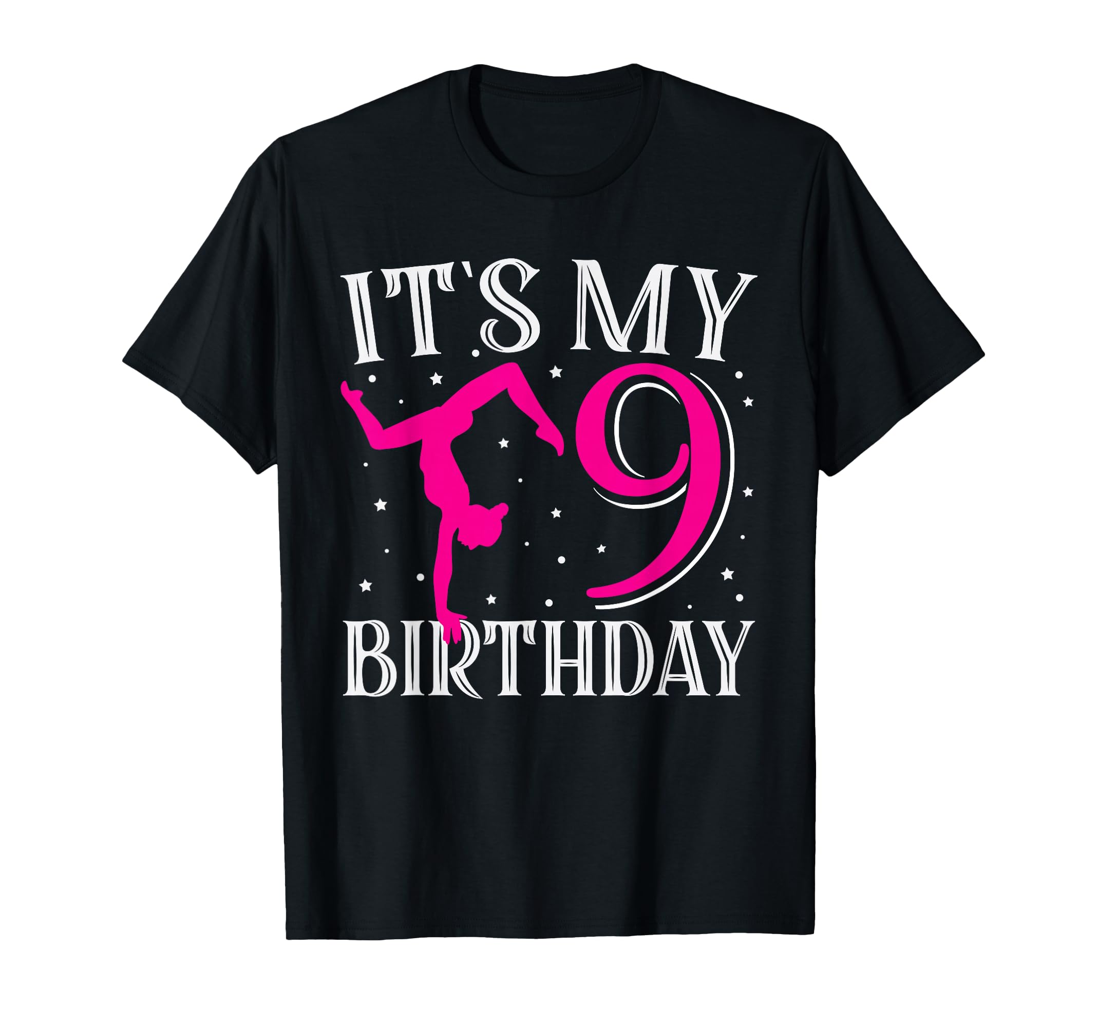Its My Nine 9Th Birthday Gymnastic T-Shirt - Minimalist Print Men Women - T-Shirt, Sweatshirt, Hoodie
