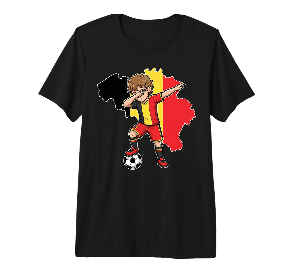 Belgium Soccer Dab Flag Football Tri T-Shirt - Aesthetic Graphic Men Women - T-Shirt, Sweatshirt, Hoodie