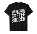Weekends Coffee And Soccer Mom Life T-Shirt - Minimalist Print for Adults - T-Shirt, Sweatshirt, Hoodie