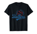 Busy Raising Ballers Funny Baseball T-Shirt - Minimalist Print Men Women - T-Shirt, Sweatshirt, Hoodie