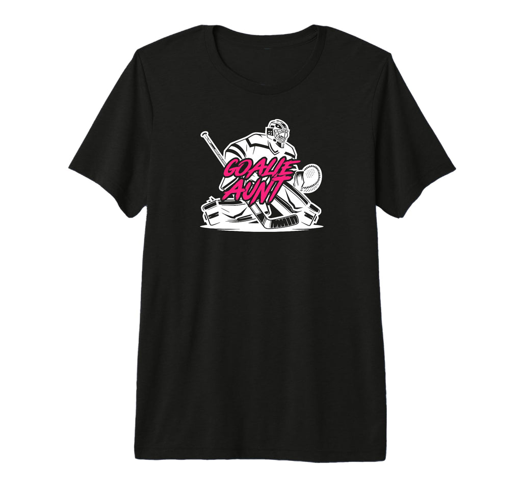 Ice Hockey Goalie Aunt Hockey T-Shirt - Casual Everyday Wear Men Women - T-Shirt, Sweatshirt, Hoodie