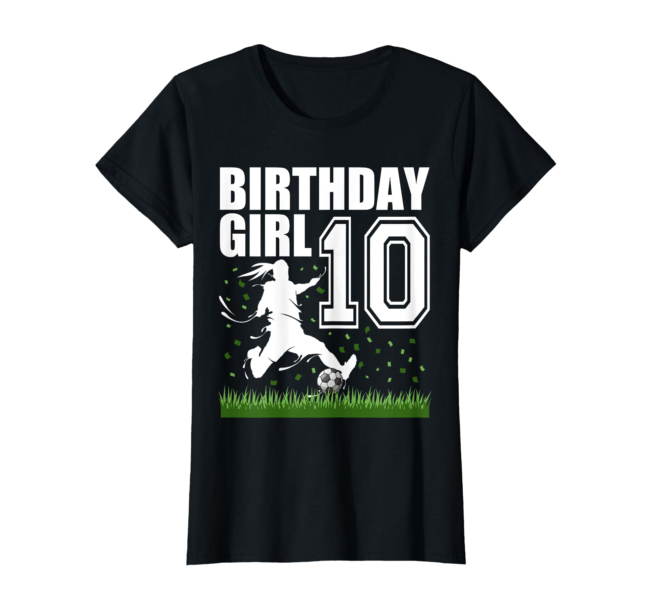 10 Year Old Soccer Birthday Party Theme T-Shirt - Custom Art Print Unisex - T-Shirt, Sweatshirt, Hoodie