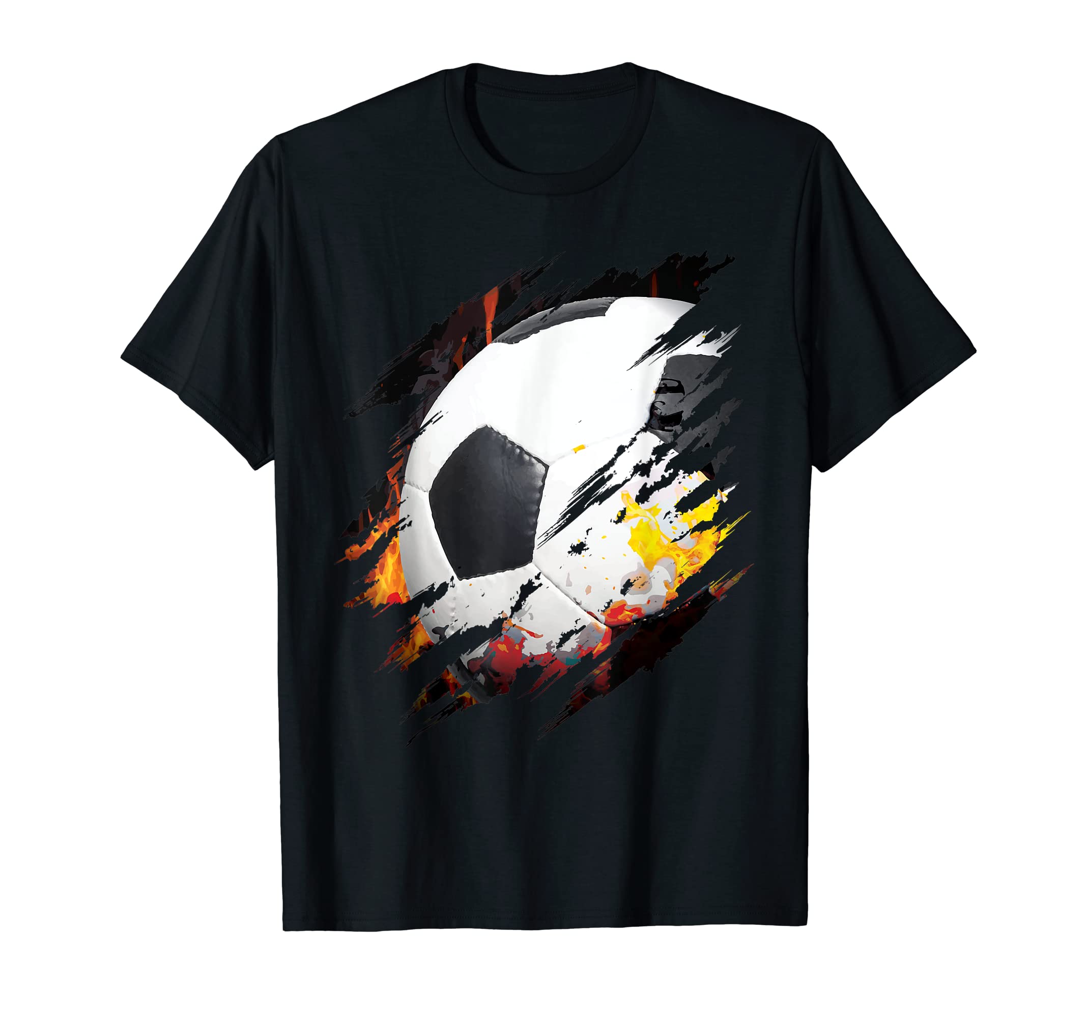 Football Ball Fire Inside Me Fan T-Shirt - Fun Novelty Design Men Women - T-Shirt, Sweatshirt, Hoodie