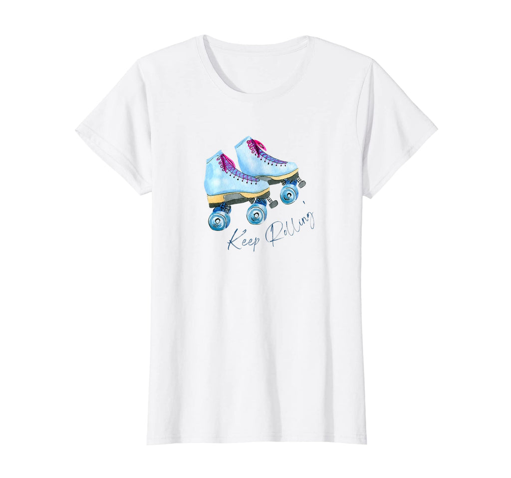 Keep Rollin Quads Roller Skates T-Shirt - Custom Art Print for Adults - T-Shirt, Sweatshirt, Hoodie