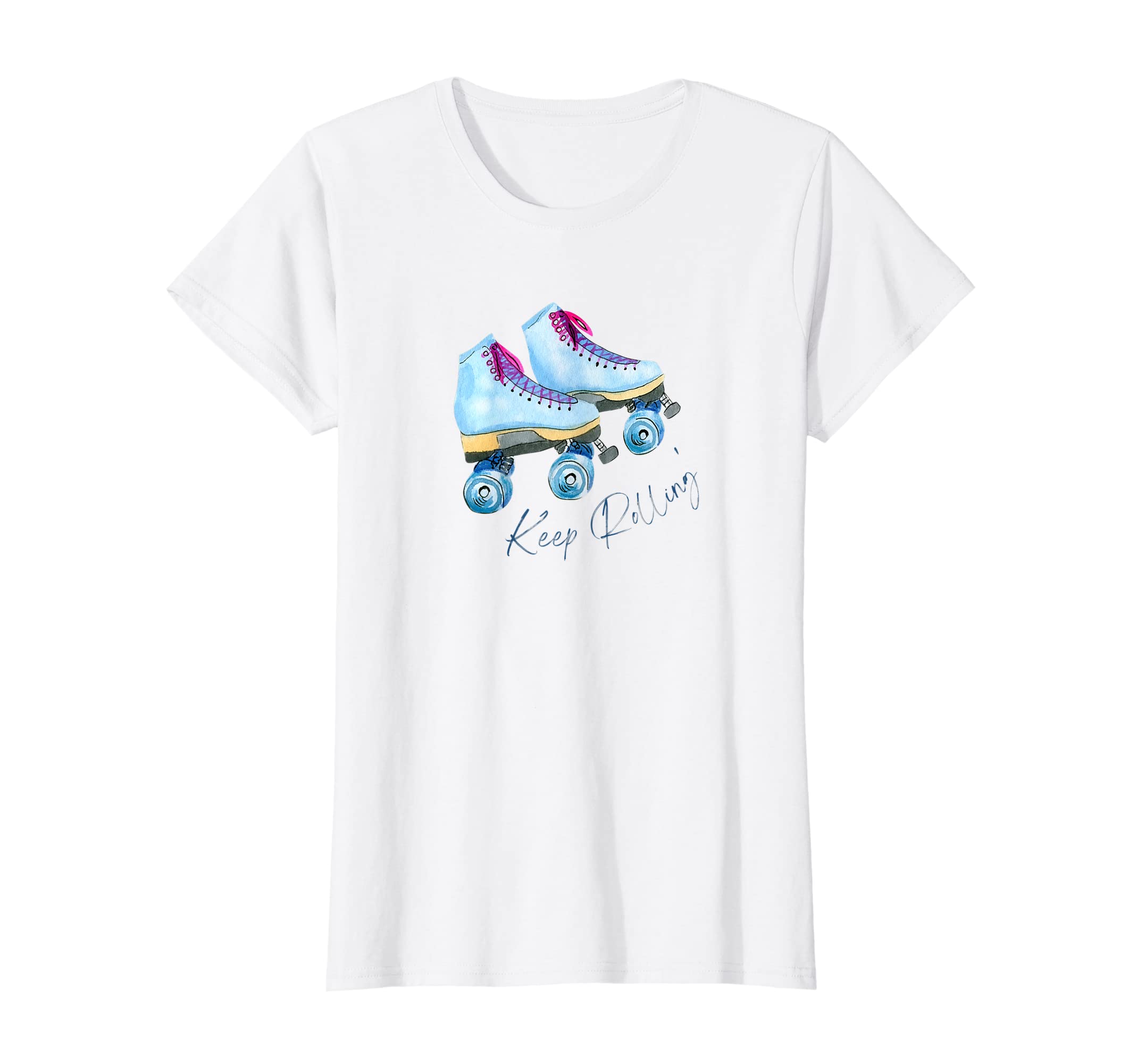 Keep Rollin Quads Roller Skates T-Shirt - Custom Art Print for Adults - T-Shirt, Sweatshirt, Hoodie