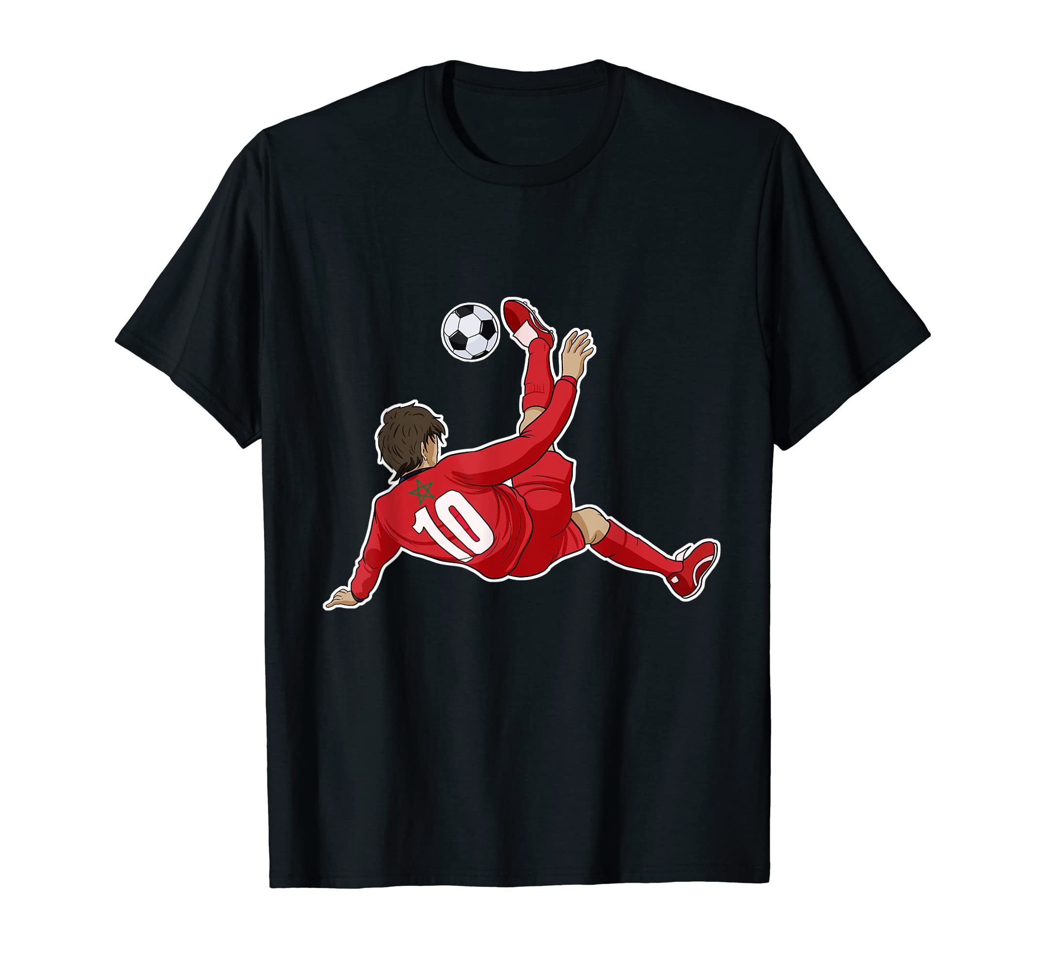Moroccan Flag Soccer Team I Soccer T-Shirt - Streetwear Style for Adults - T-Shirt, Sweatshirt, Hoodie