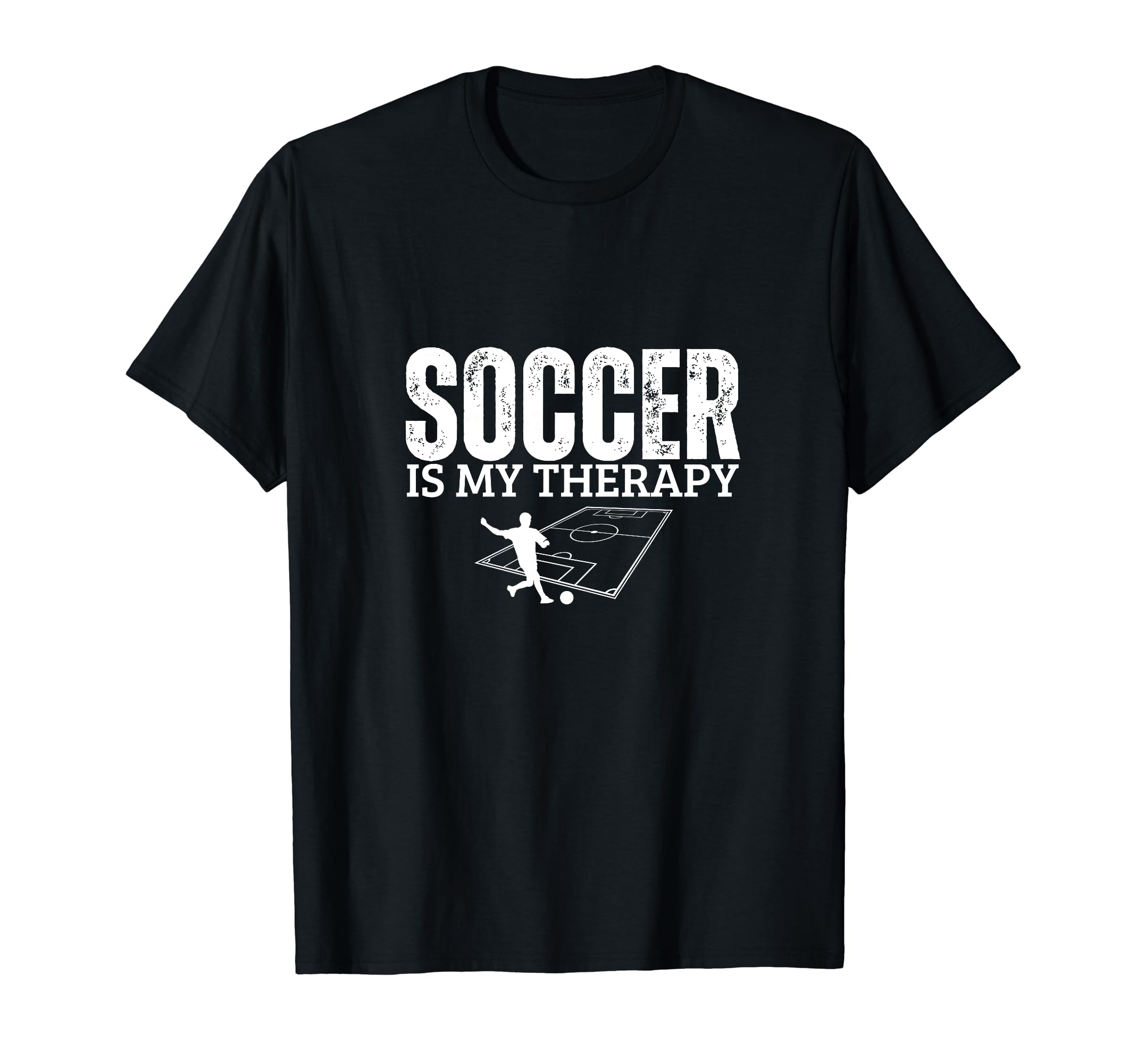 Soccer Is My Therapy Funny Soccer Player T-Shirt - Trendy Graphic Unisex - T-Shirt, Sweatshirt, Hoodie
