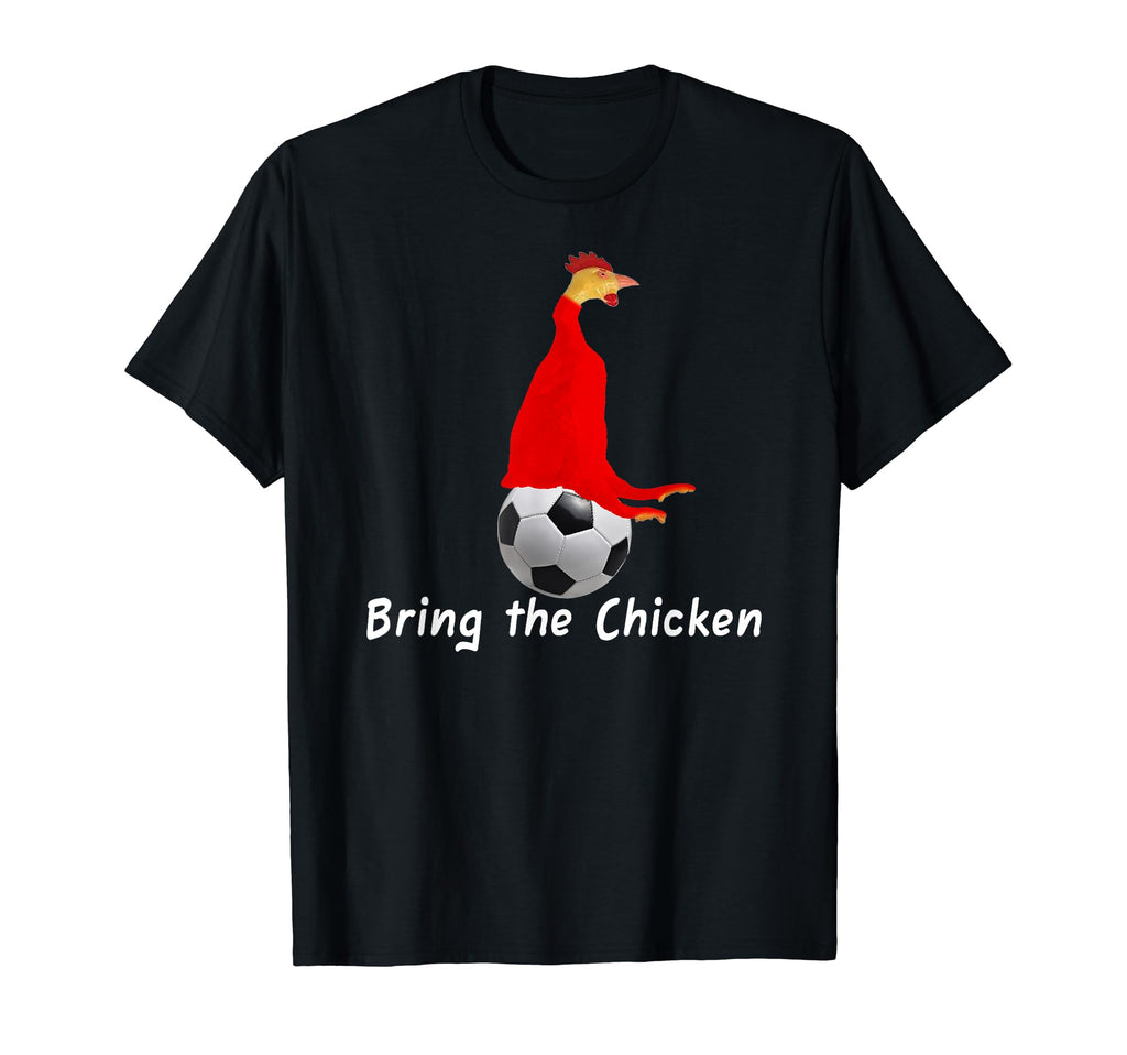 Funny Rubber Chicken Soccer T-Shirt - Trendy Graphic Men Women - T-Shirt, Sweatshirt, Hoodie