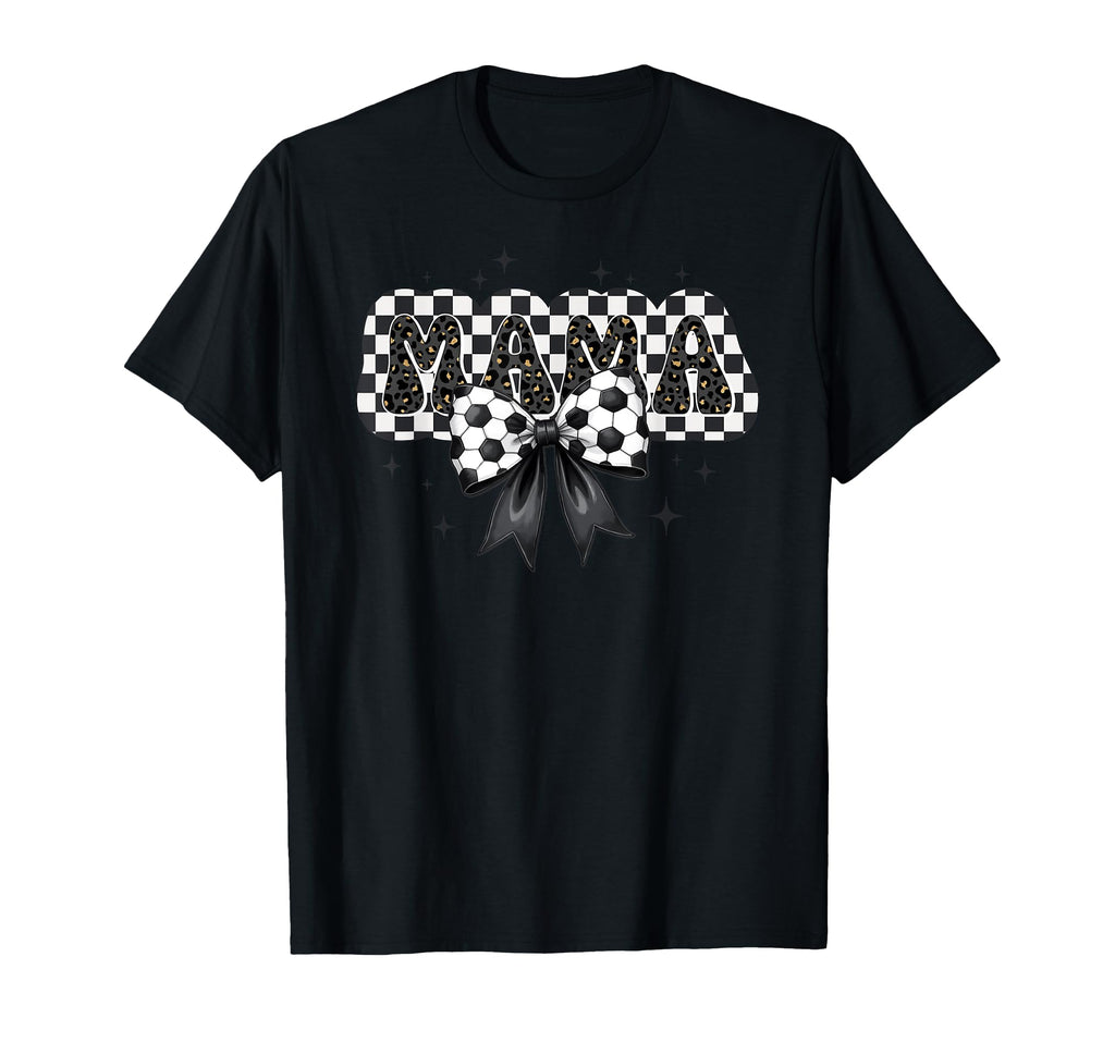 Soccer Mama Bow Mom Mommy Mother Gift Hoodie - Trendy Graphic for Adults - T-Shirt, Sweatshirt, Hoodie