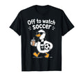 Off To Watch Soccer Mom Goose Drinking T-Shirt - Unique Graphic for Adults - T-Shirt, Sweatshirt, Hoodie