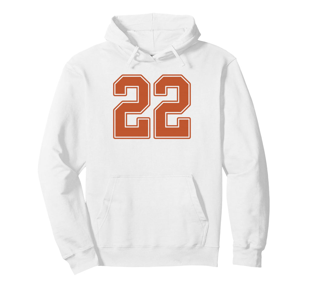 Burnt Orange Number 22 Jersey Player Hoodie - Streetwear Style for Adults - T-Shirt, Sweatshirt, Hoodie